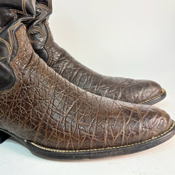Brahma Genuine Elephant Boots Size 13 D - Picture 2 of 16